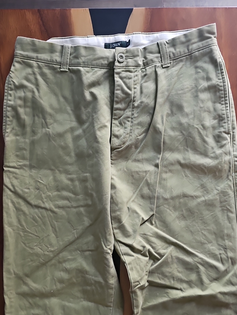 J. Crew Men's Olive-Green Chinos. 34x30
